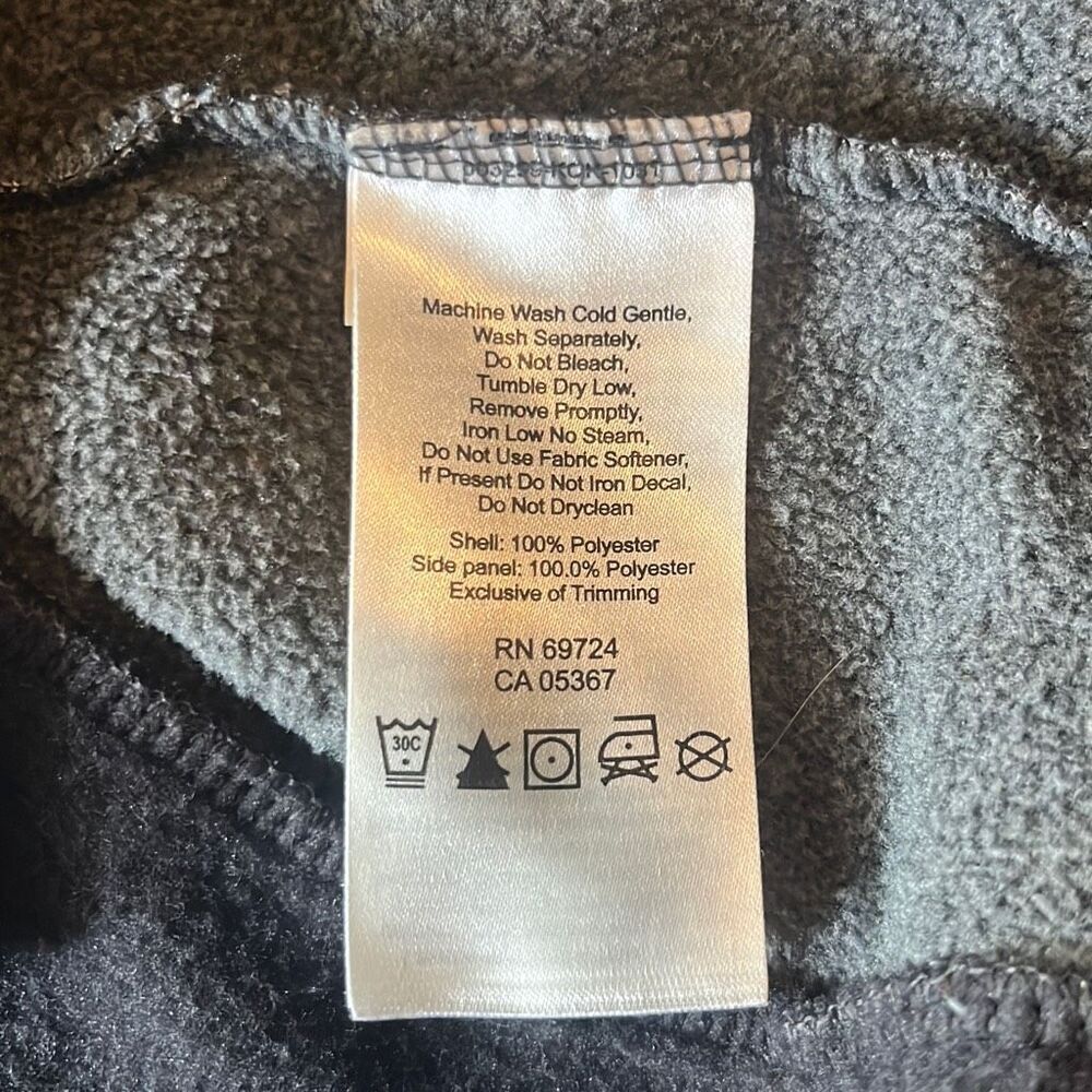 Columbia Black Gray Full Zip Raglan Long Sleeve Fleece‎ Jacket Small Gorpcore - Picture 6 of 8